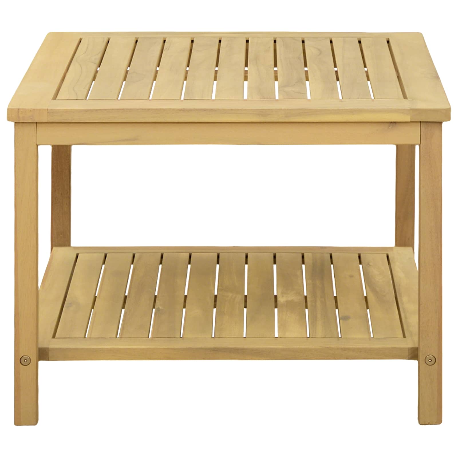 Sidetabell Olje naturlig 60 x 60 x 45 cm Solid akasietre vidaXL