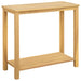 Hagekonsollbord Lett akasie 80 x 35 x 75 cm Solid akasietre vidaXL