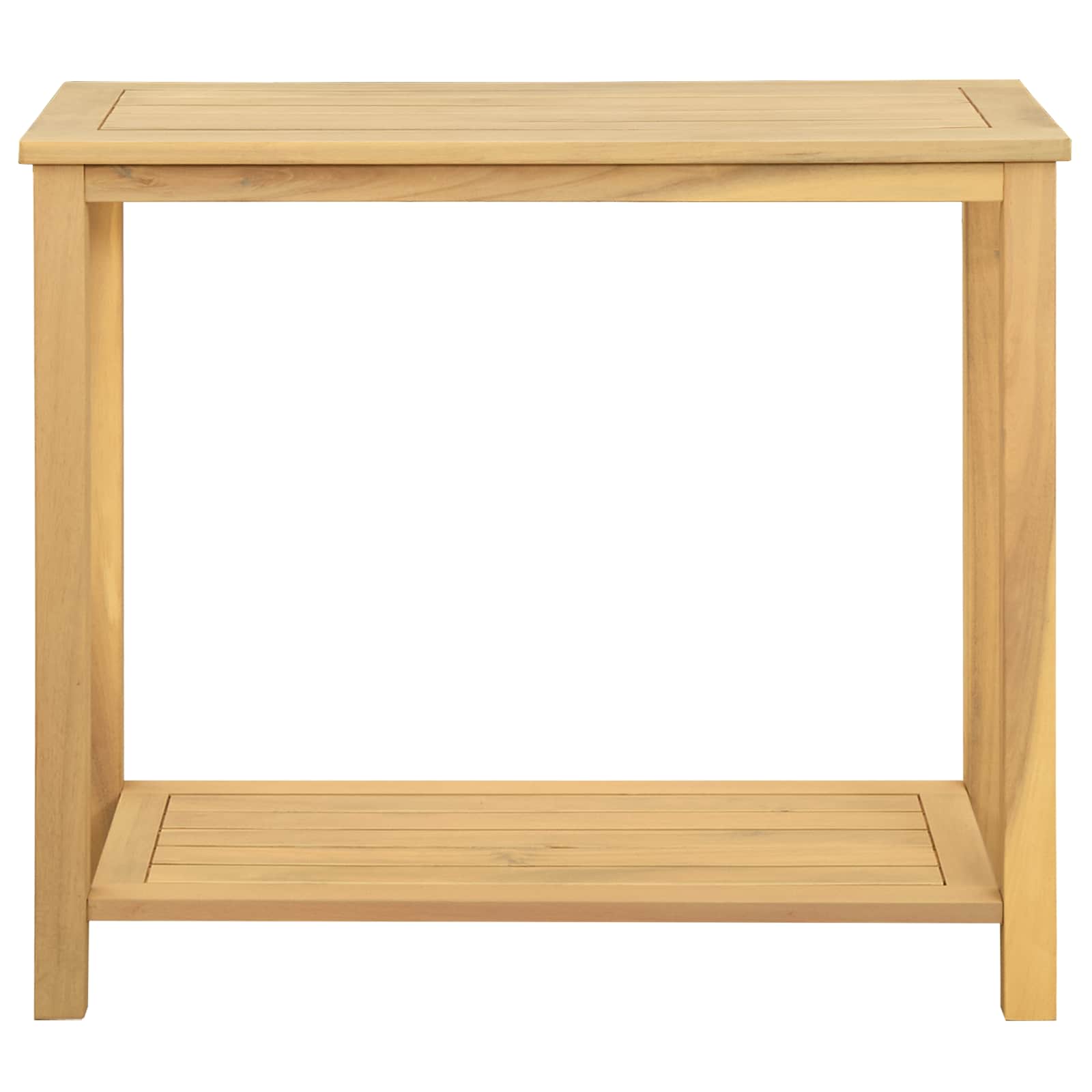 Hagekonsollbord Lett akasie 80 x 35 x 75 cm Solid akasietre vidaXL