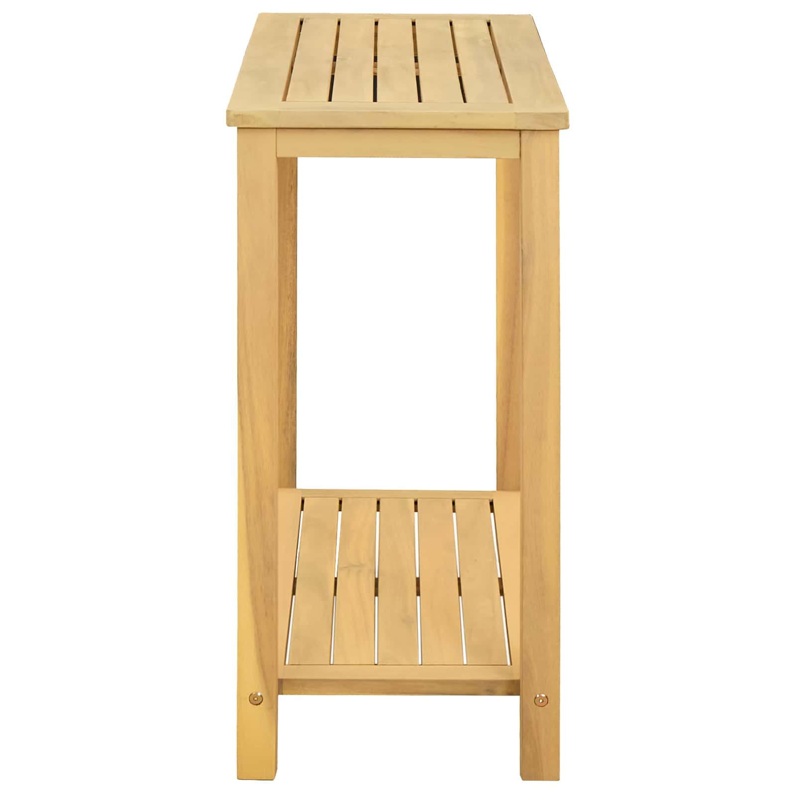 Hagekonsollbord Lett akasie 80 x 35 x 75 cm Solid akasietre vidaXL