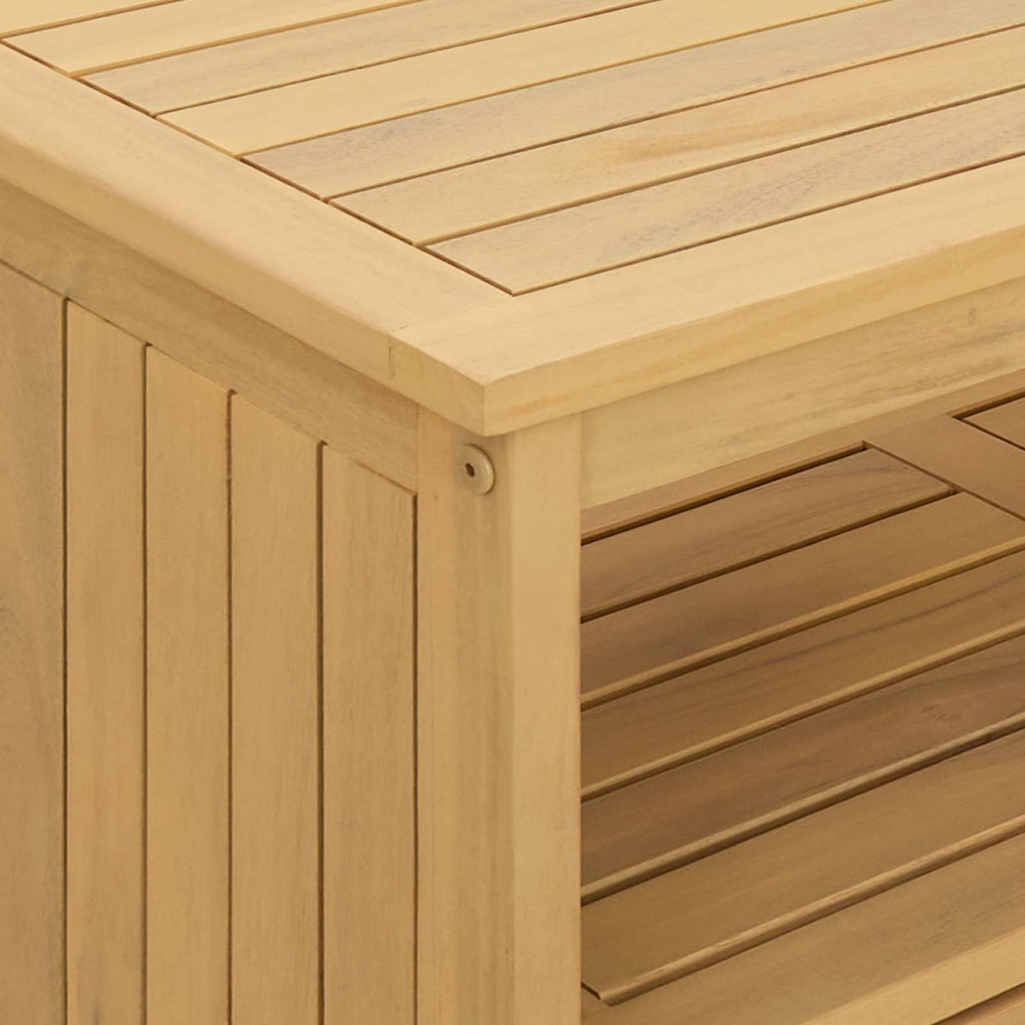 Hagekonsollbord Lett akasie 110 x 35 x 75 cm Solid akasietre vidaXL