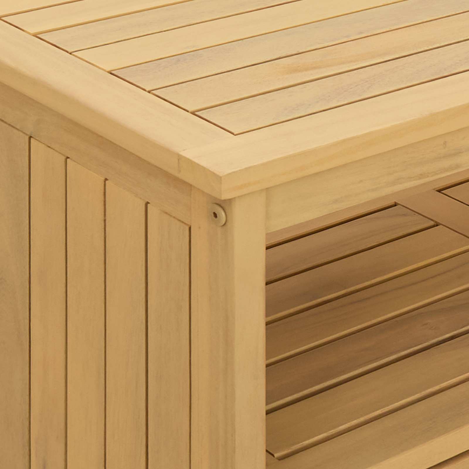 Hagekonsollbord Lett akasie 110 x 35 x 75 cm Solid akasietre vidaXL