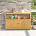 Hagekonsollbord Lett akasie 110 x 35 x 75 cm Solid akasietre vidaXL