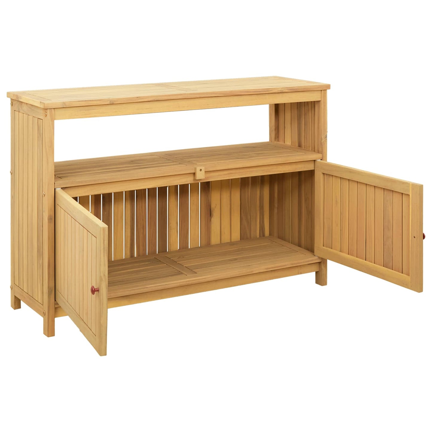 Hagekonsollbord Lett akasie 110 x 35 x 75 cm Solid akasietre vidaXL