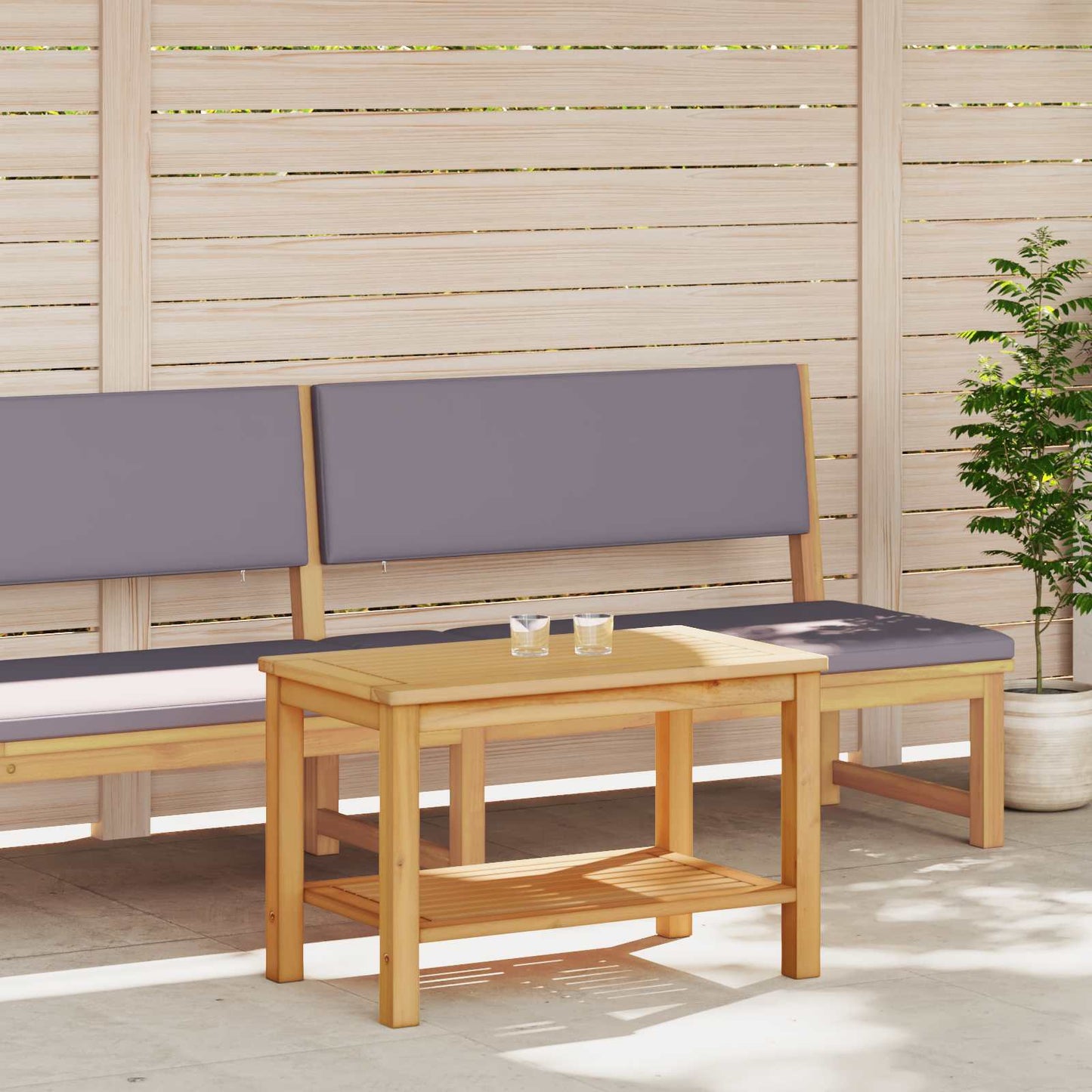 Sidetabell Olje naturlig 70 x 40 x 45 cm Solid akasietre