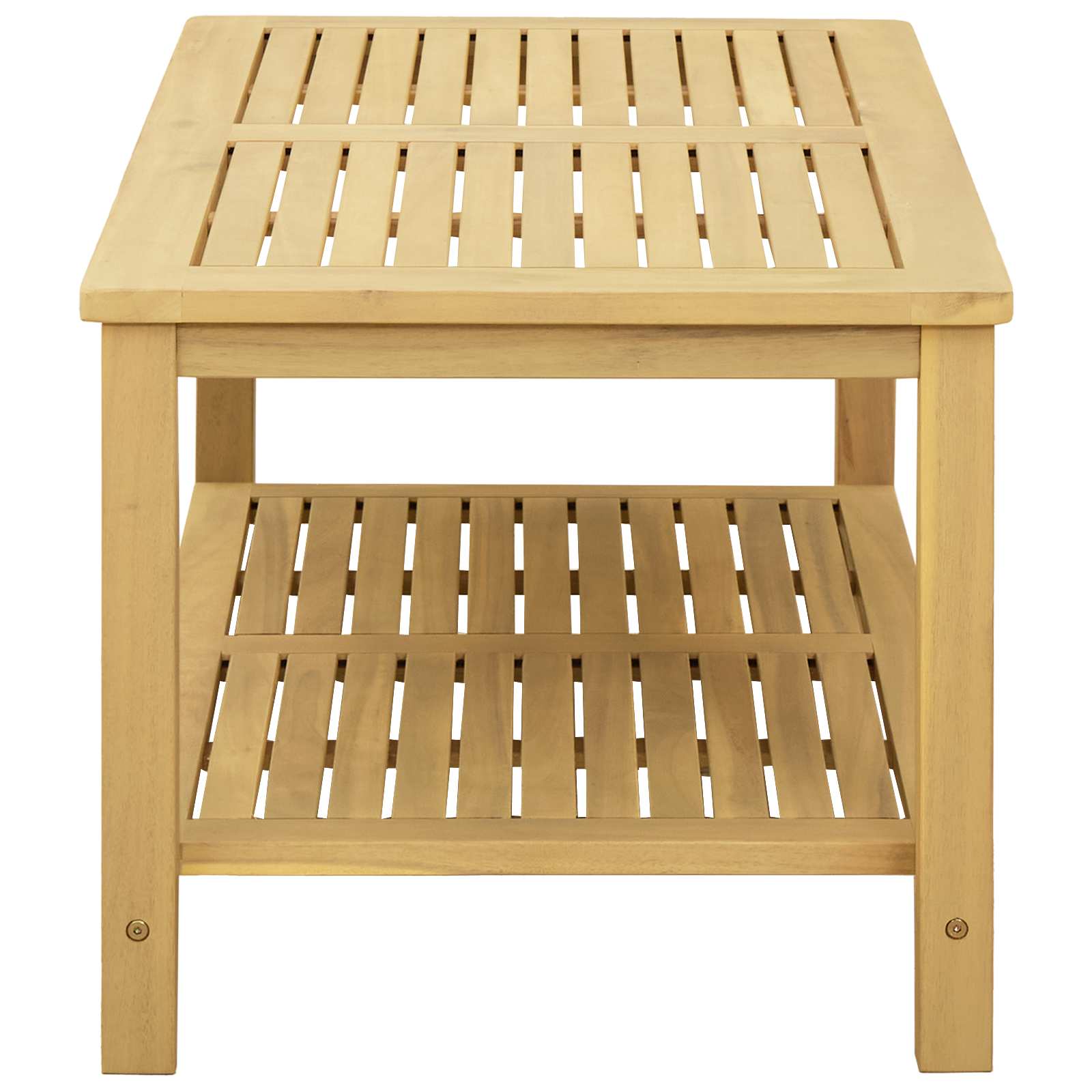Sidetabell Olje naturlig 90 x 50 x 45 cm Solid akasietre vidaXL