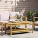 Sidetabell Olje naturlig 110 x 55 x 45 cm Solid akasietre vidaXL