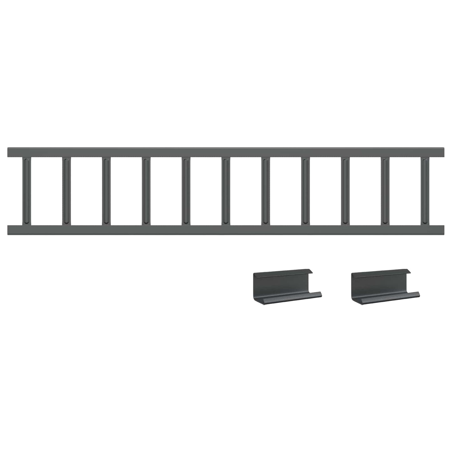 Tak snøfanger Antrasitt 100 x 2,5 x 20 cm Stål