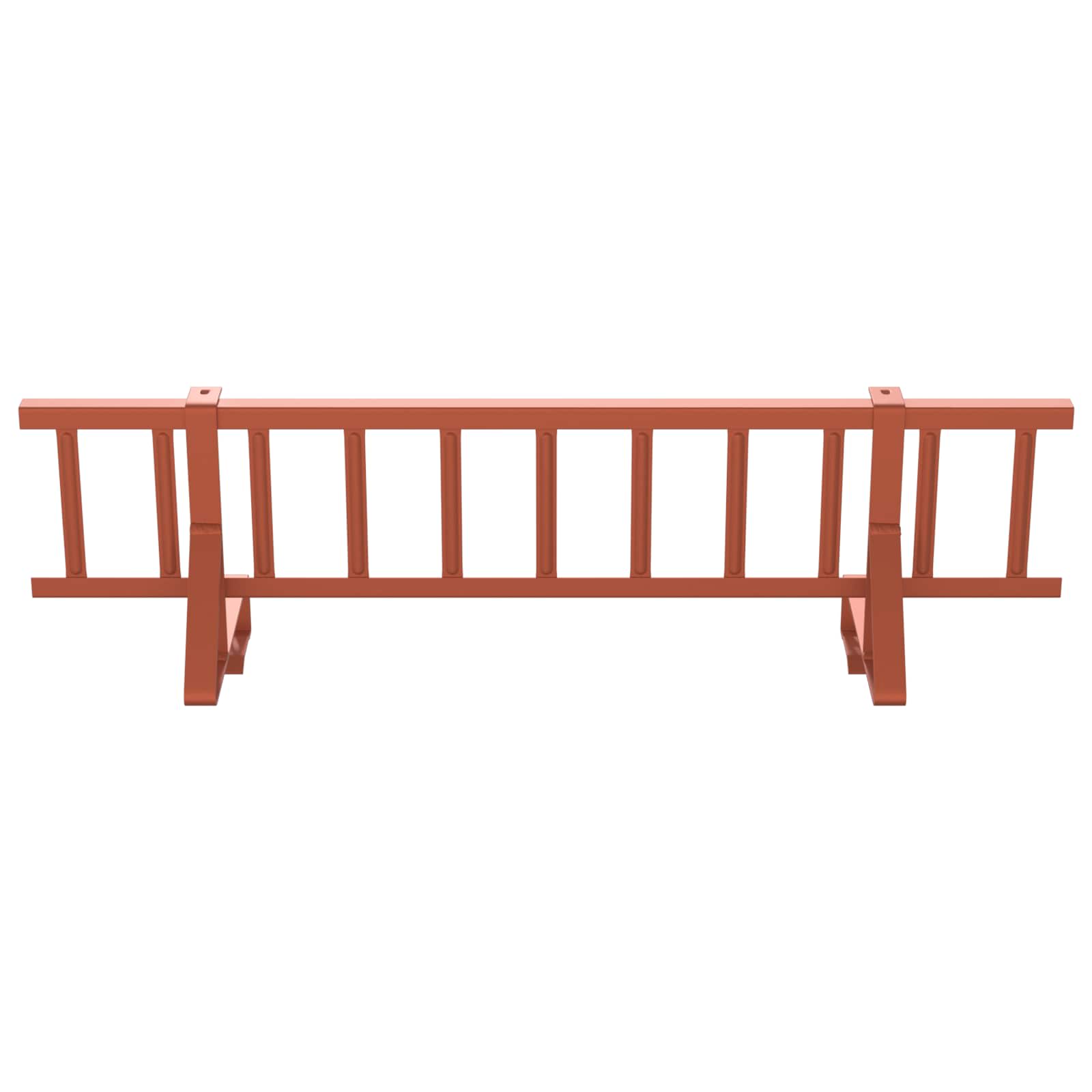 Tak snøfanger Rød 800 x 29,5 x 34,5 cm Stål vidaXL