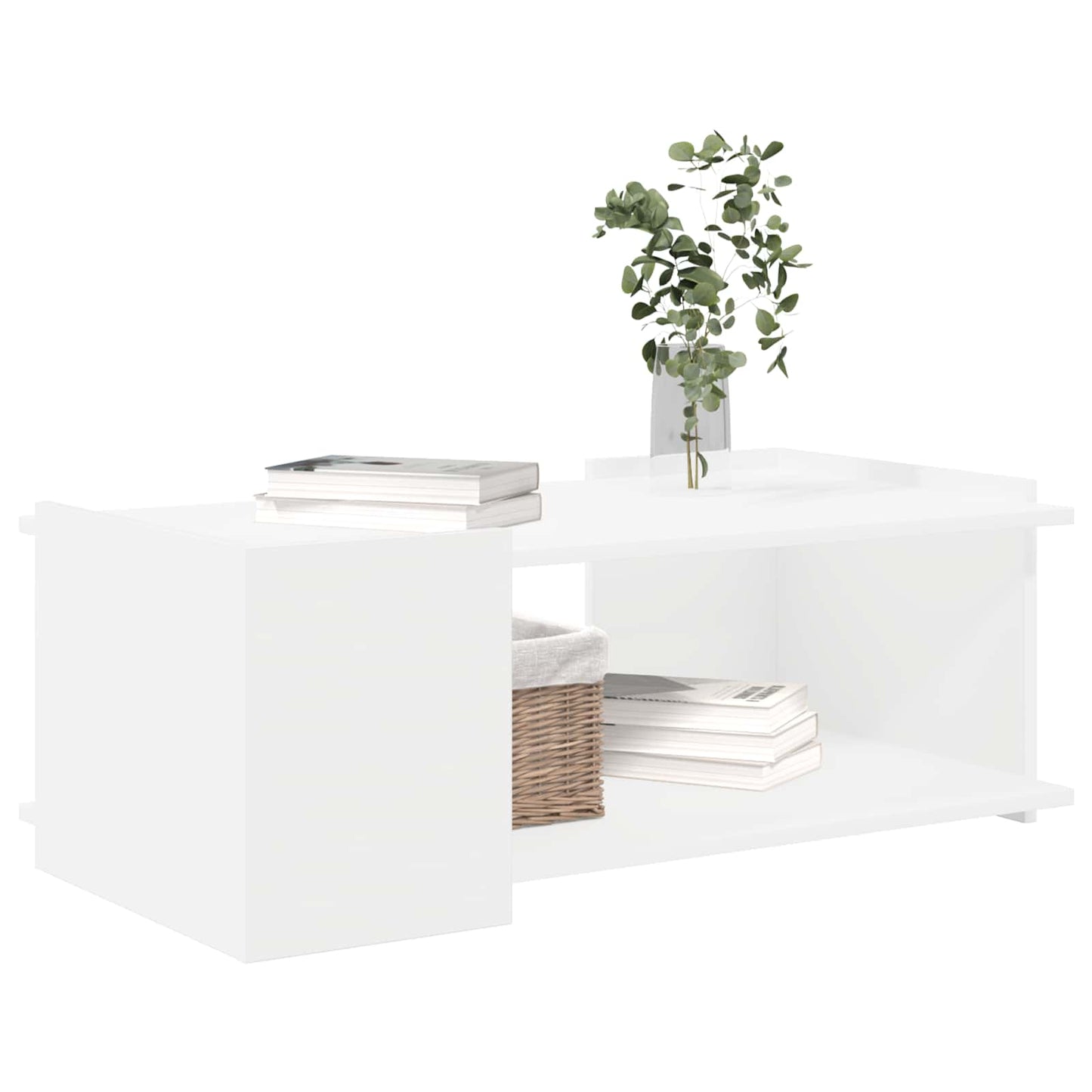 Kaffebord Hvit 90 x 50 x 33 cm Konstruert tre