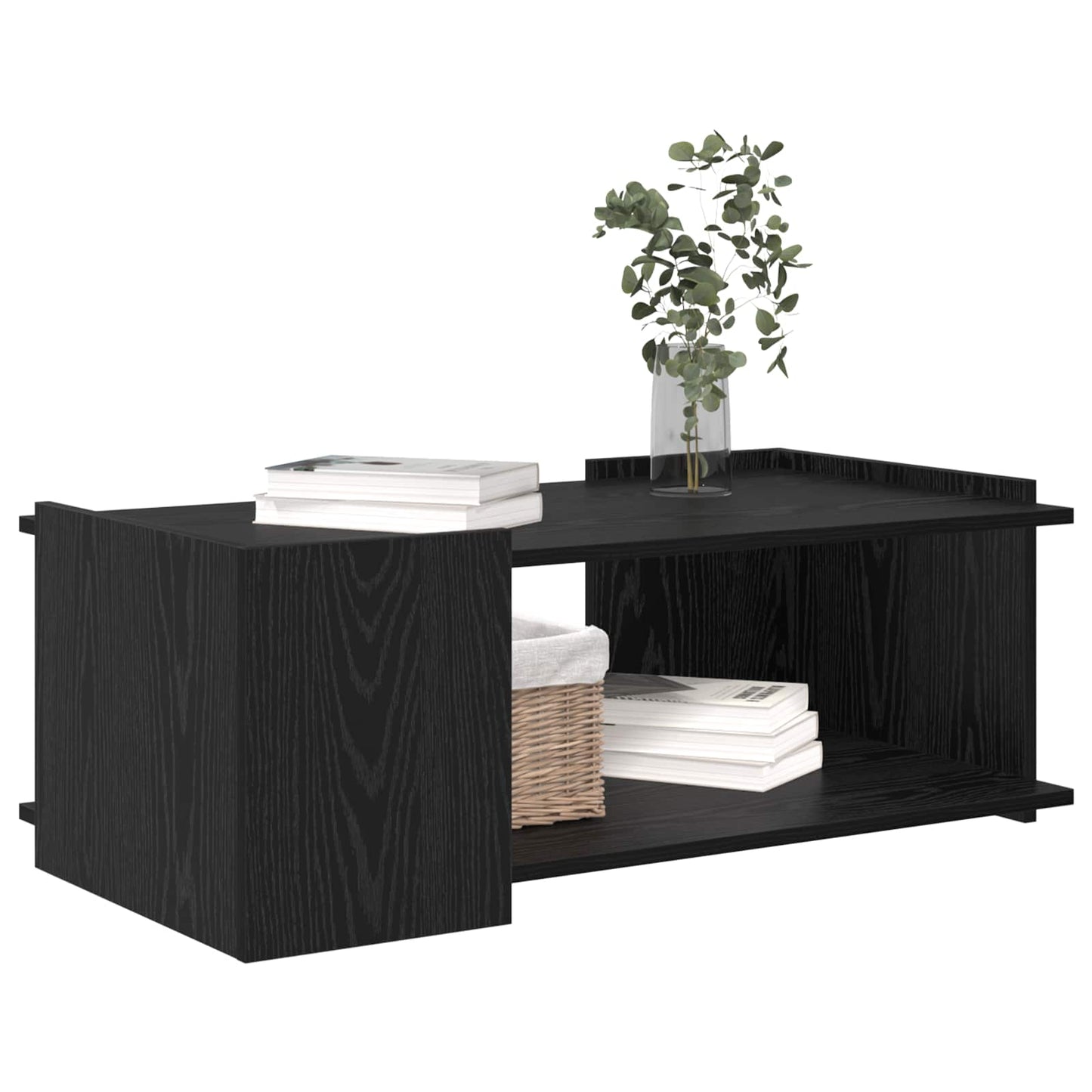 Kaffebord Svart eik 90 x 50 x 33 cm Konstruert tre