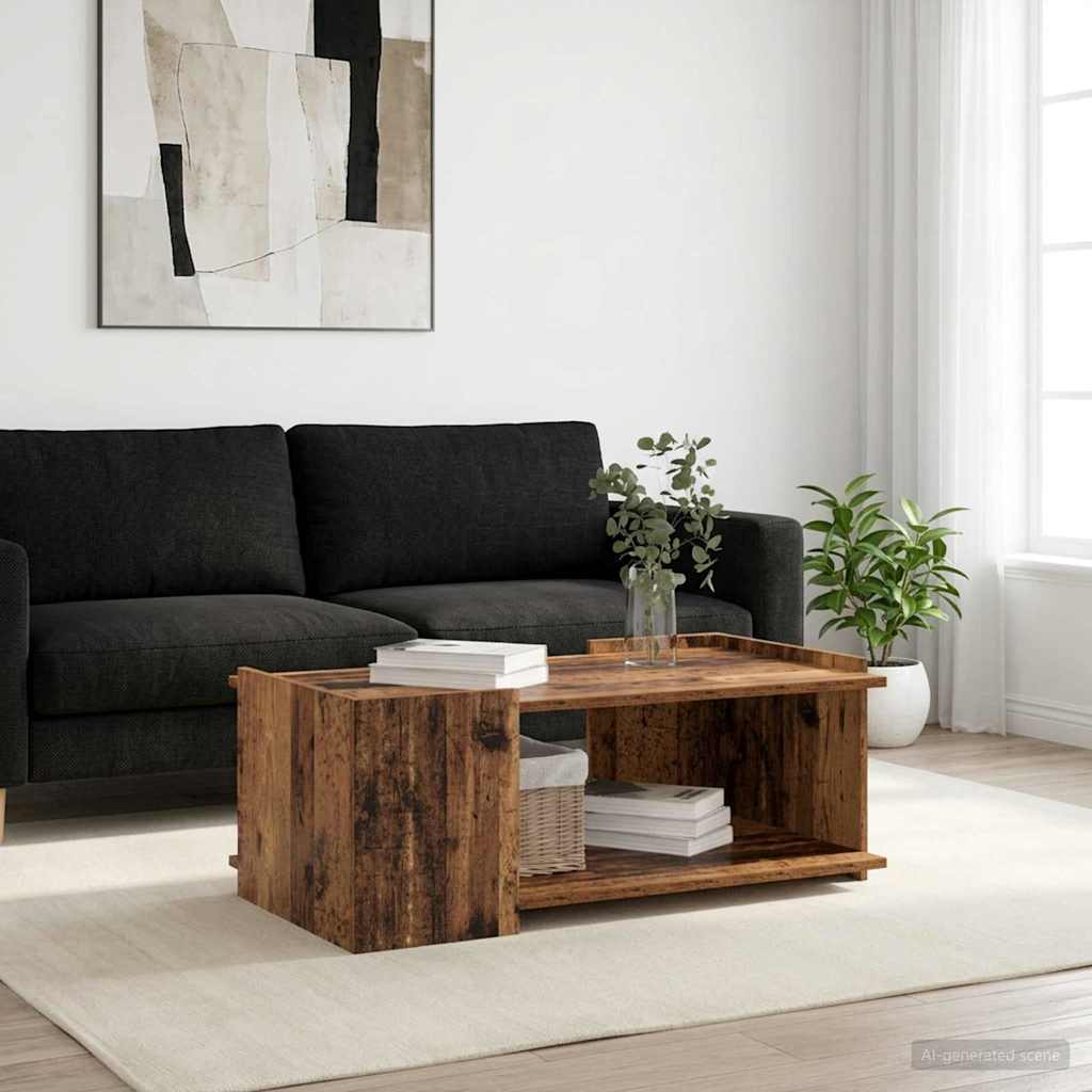 Kaffebord Gammelt tre 90 x 50 x 33 cm Konstruert tre