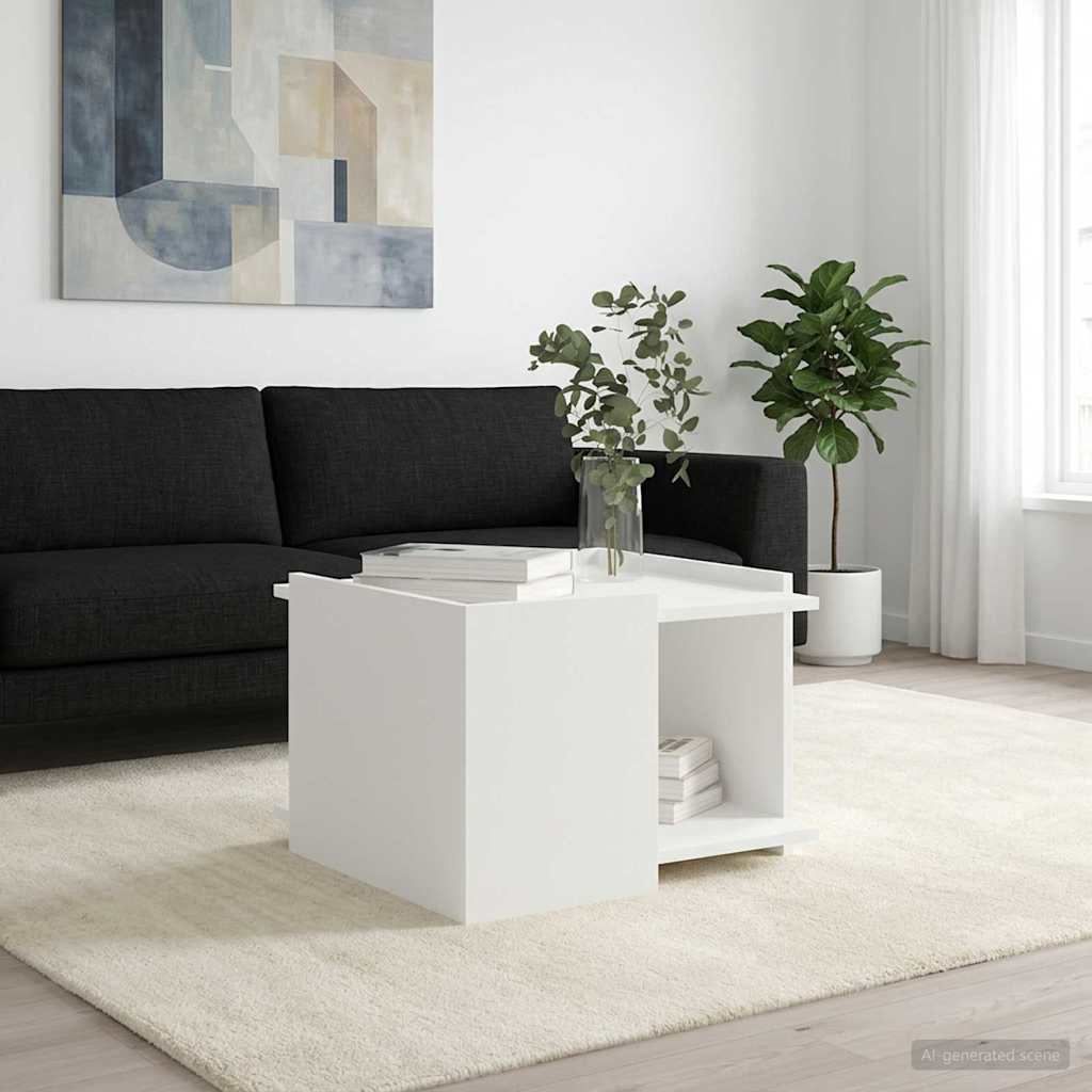 Kaffebord Hvit 50,5 x 50 x 33 cm Konstruert tre