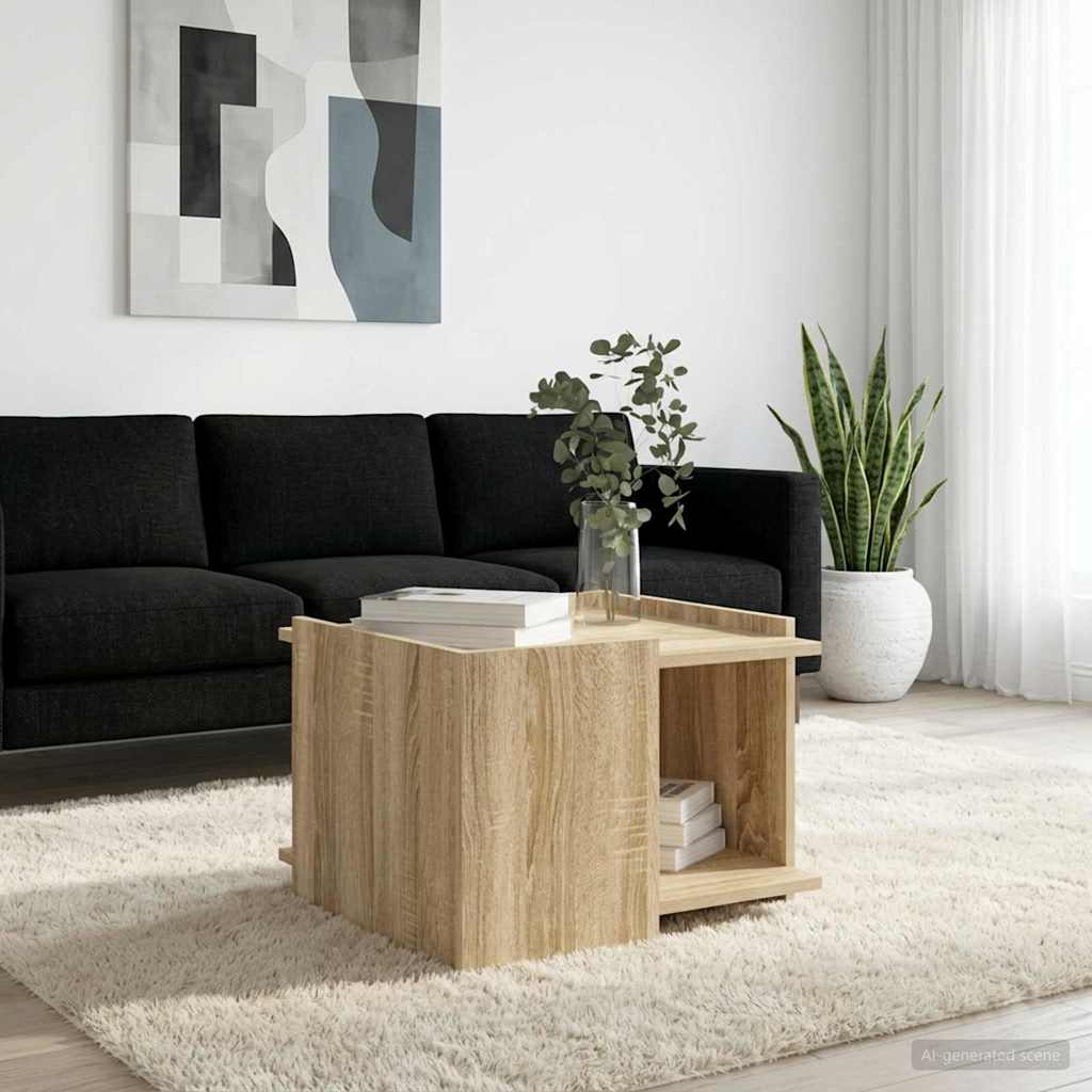 Kaffebord Sonoma eik 50,5 x 50 x 33 cm Konstruert tre