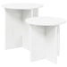 Sidebordssett med lagring 2 pcs Konstruert tre