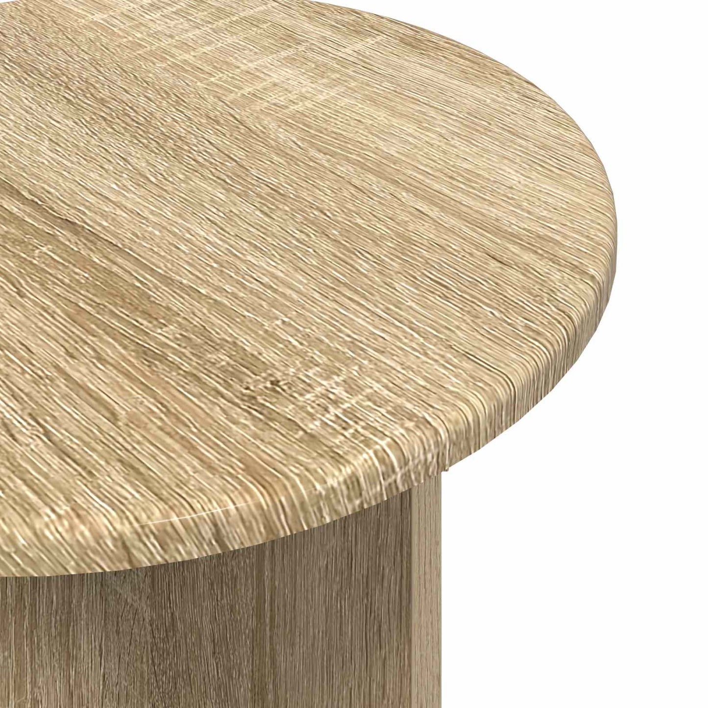 Sidebordssett med lagring 2 pcs Sonoma eik Konstruert tre