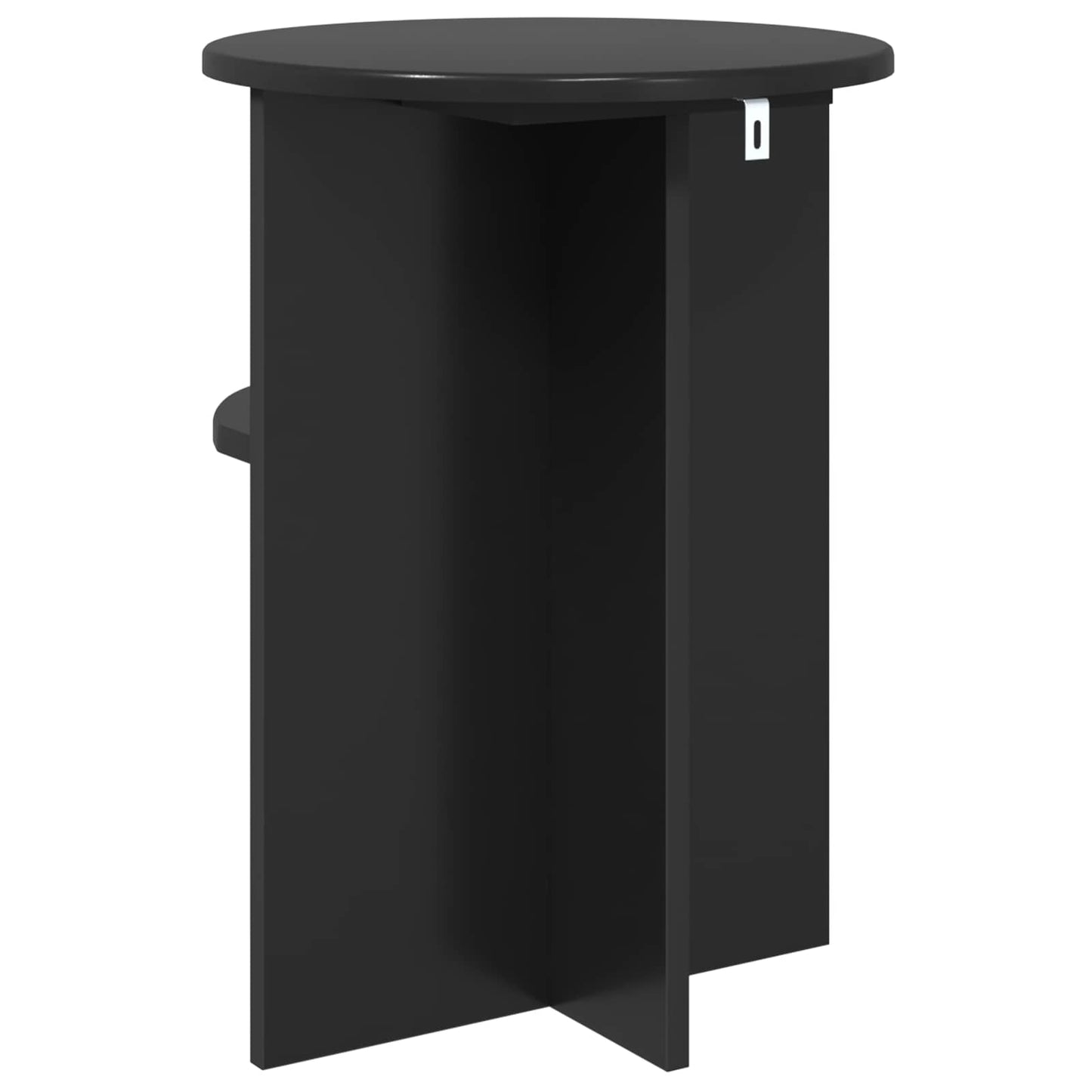 Sidetabell med lagring Svart eik Ø 39,5 x 55 cm Konstruert tre
