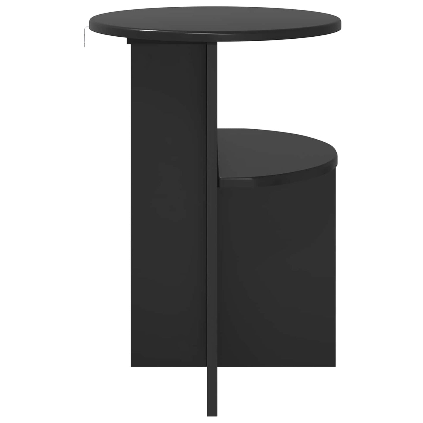Sidetabell med lagring Svart eik Ø 39,5 x 55 cm Konstruert tre