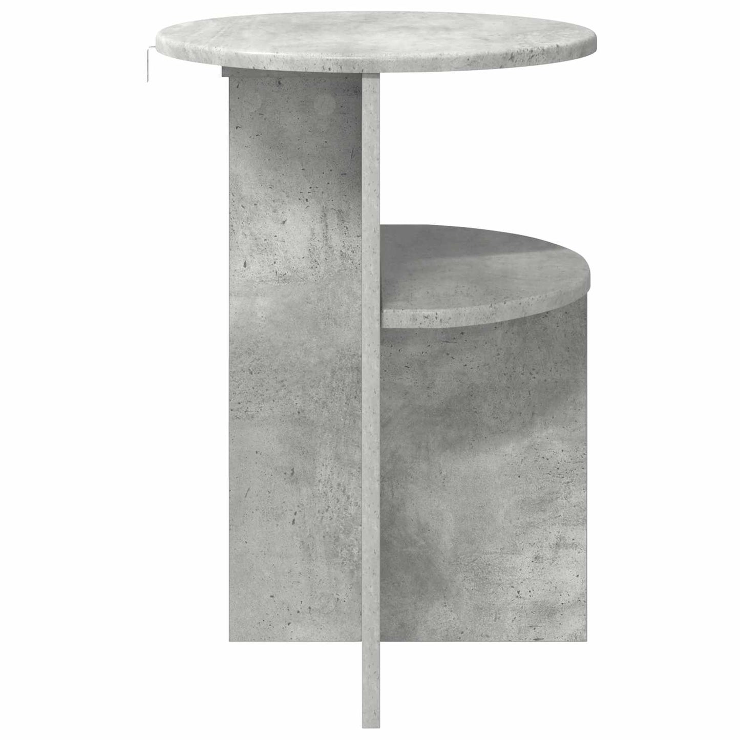 Sidetabell med lagring Betonggrå Ø 39,5 x 55 cm Konstruert tre