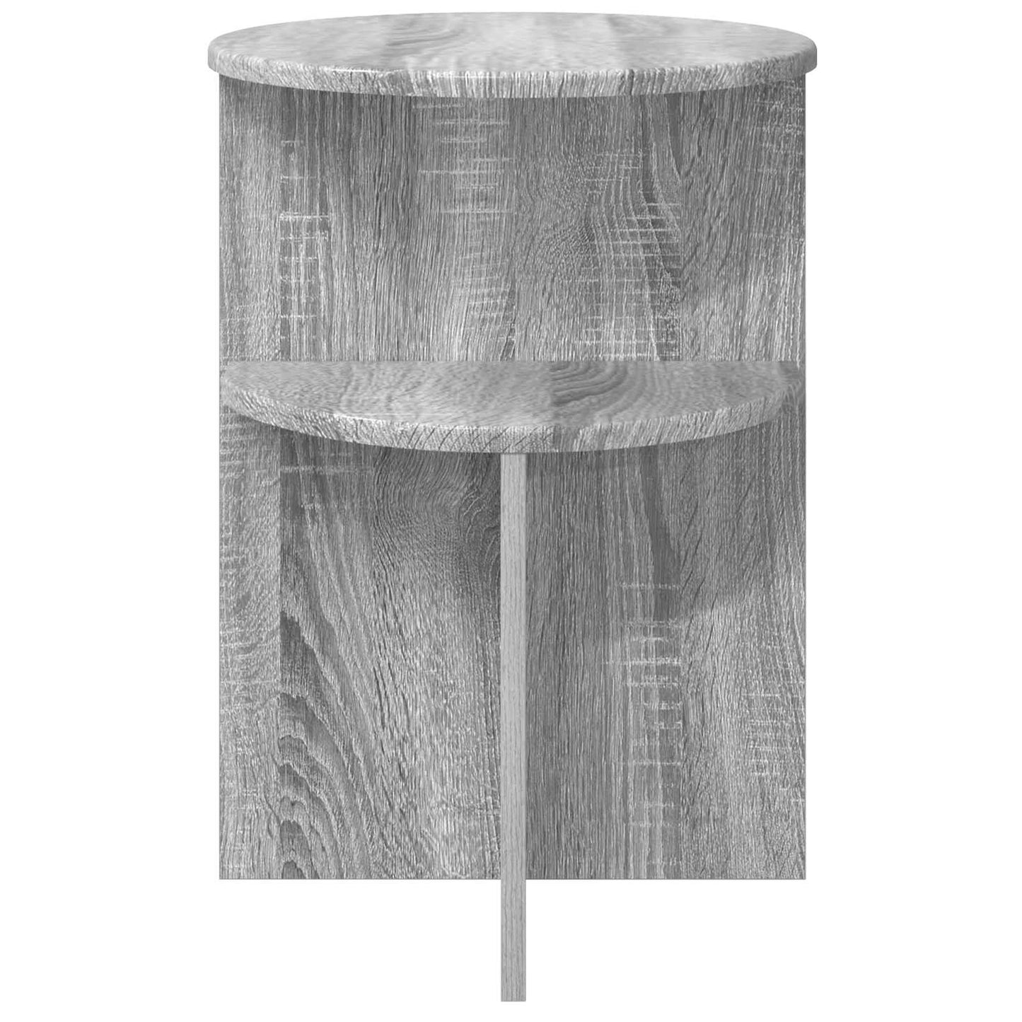 Sidetabell med lagring Grå sonoma Ø 39,5 x 55 cm Konstruert tre