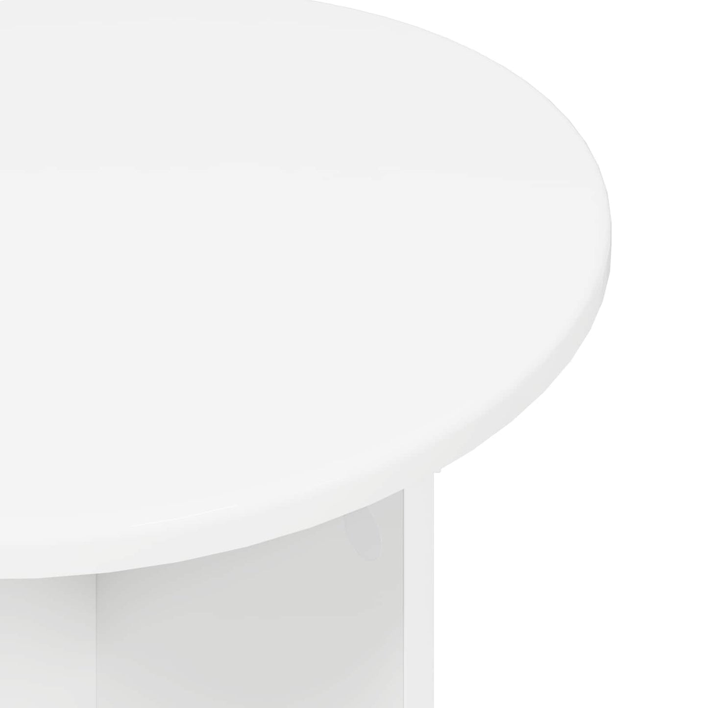 Sidebordssett med lagring 2 pcs Hvit Konstruert tre