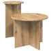 Sidebordssett med lagring 2 pcs Artisan eik Konstruert tre