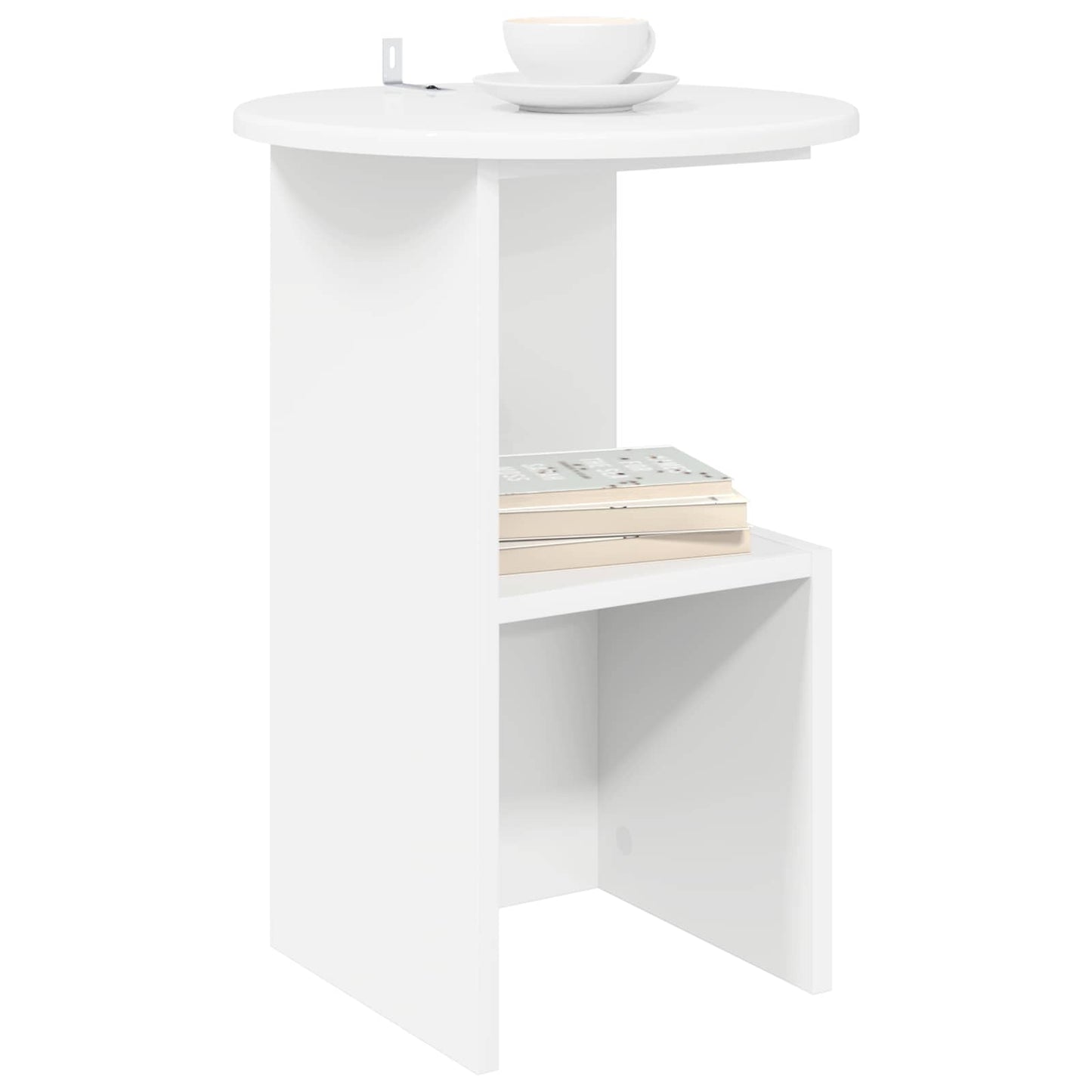 Sidetabell Hvit Ø 39,5 x 55 cm Konstruert tre