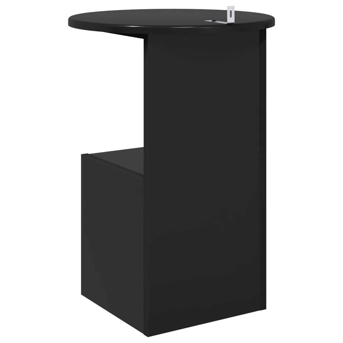 Sidetabell Svart eik Ø 39,5 x 55 cm Konstruert tre