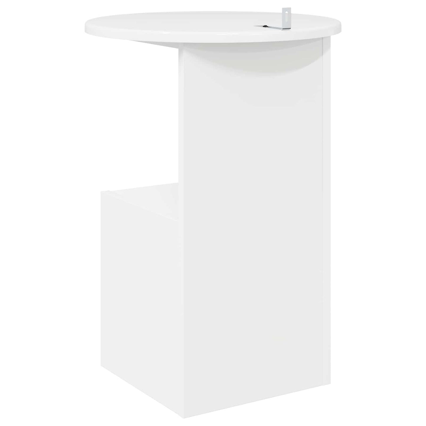 Sidetabell Høgglans hvit Ø 39,5 x 55 cm Konstruert tre