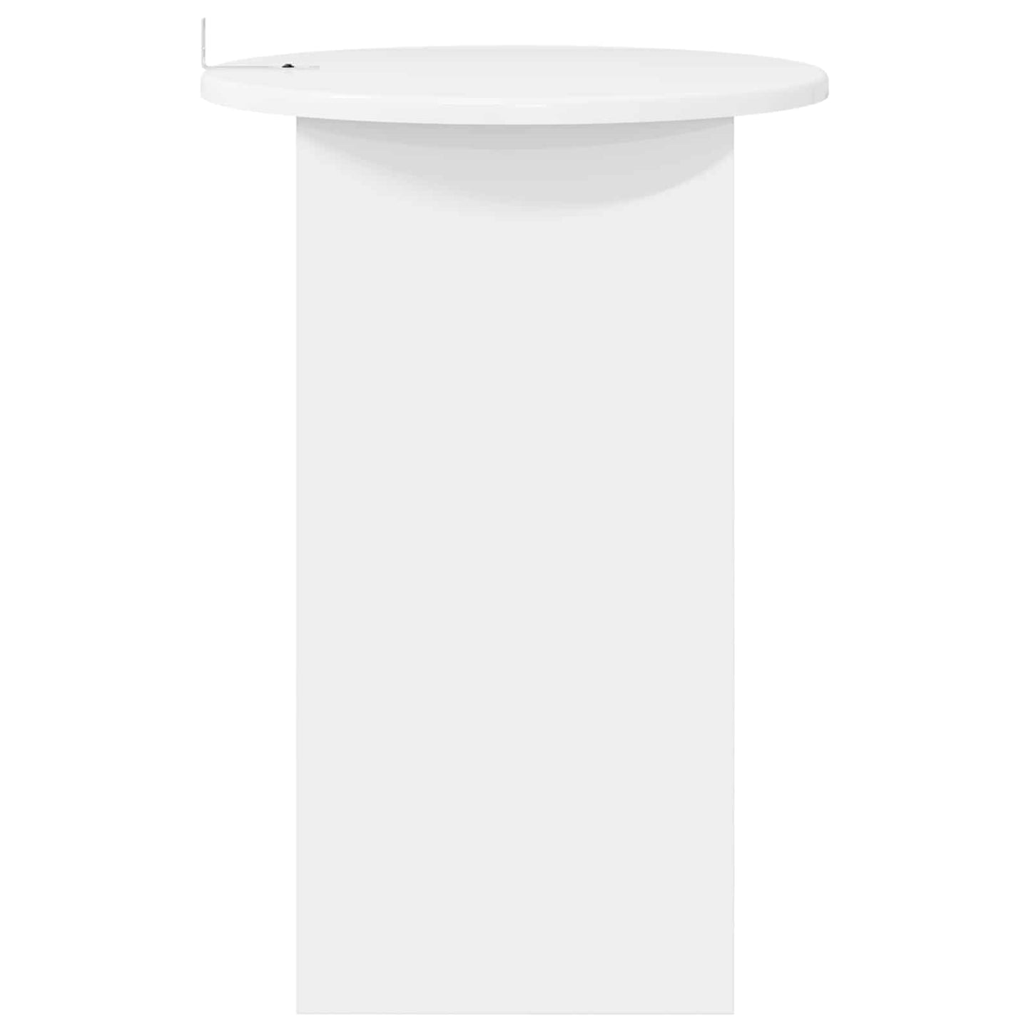 Sidetabell Høgglans hvit Ø 39,5 x 55 cm Konstruert tre