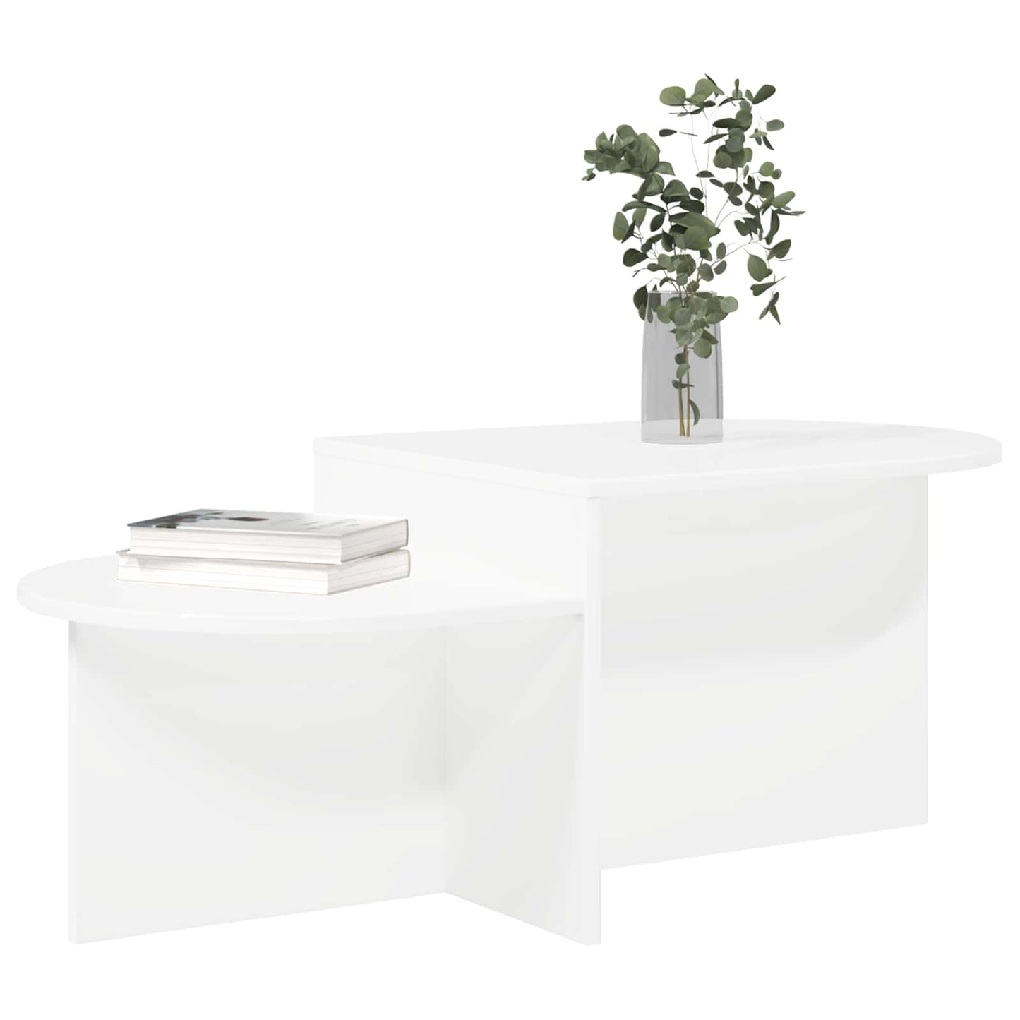 Kaffebord Hvit 100 x 50 x 40 cm Konstruert tre