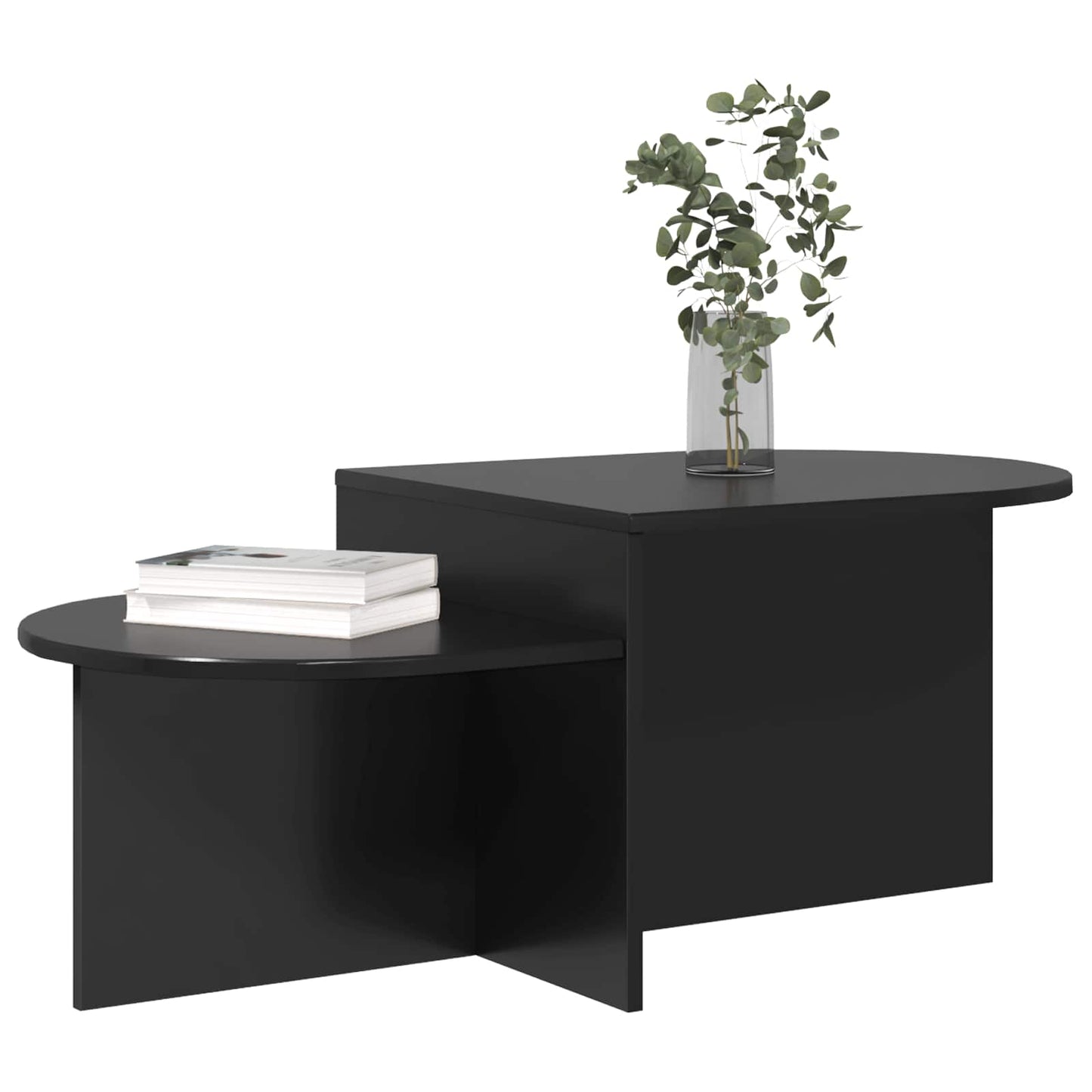 Kaffebord Svart eik 100 x 50 x 40 cm Konstruert tre