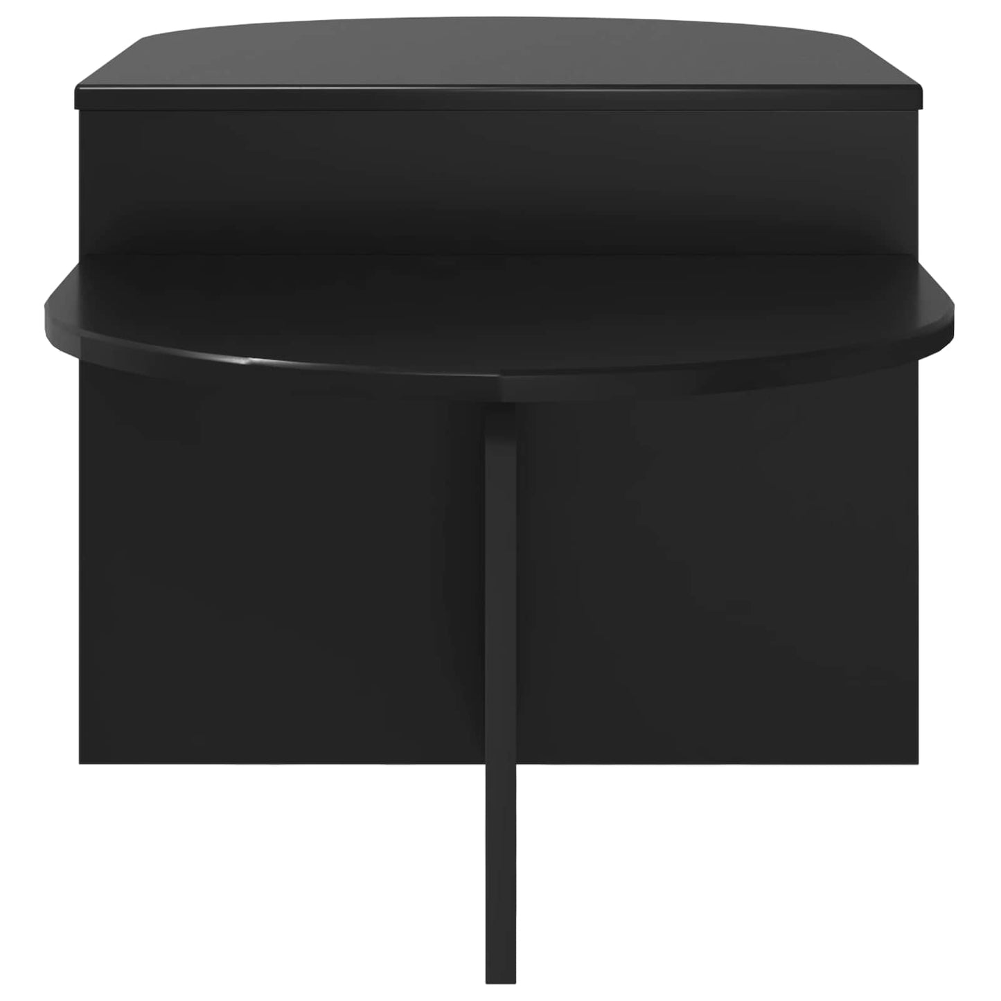 Kaffebord Svart eik 100 x 50 x 40 cm Konstruert tre
