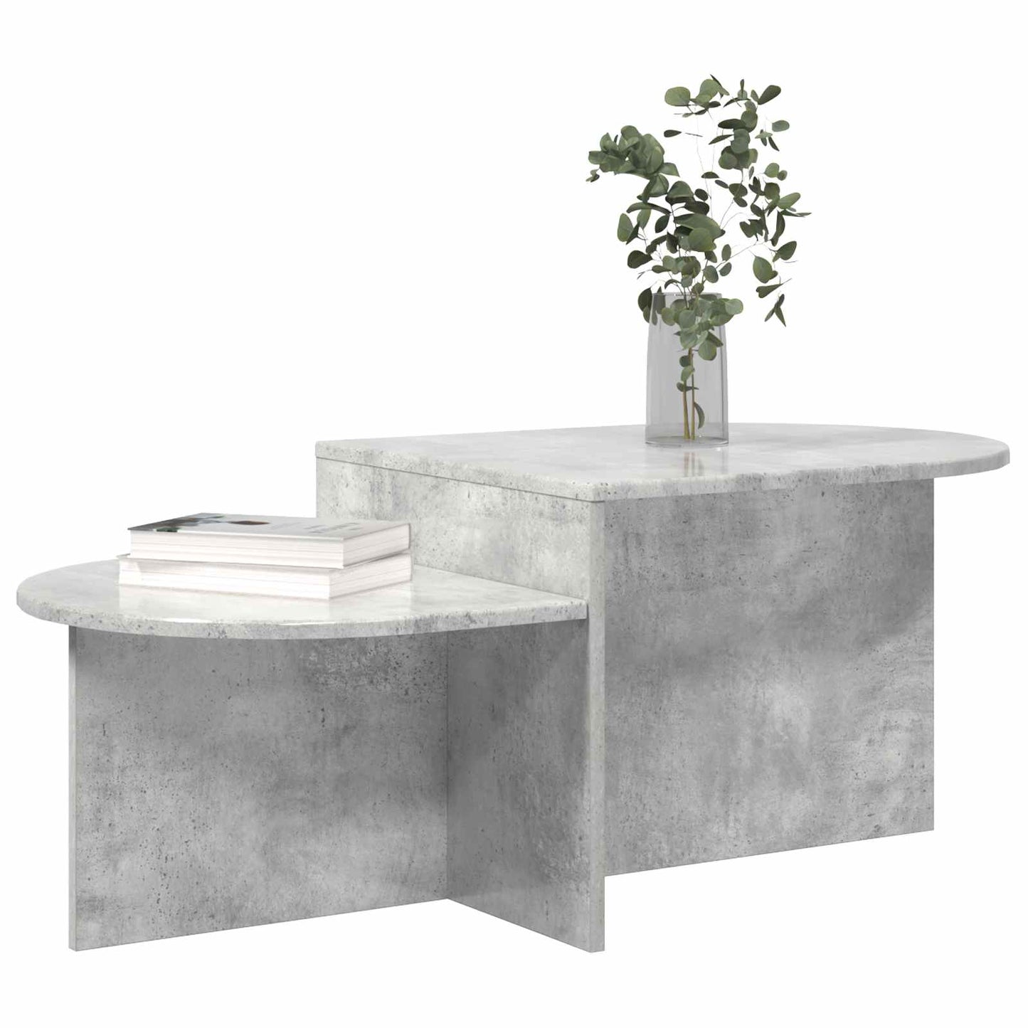 Kaffebord Betonggrå 100 x 50 x 40 cm Konstruert tre