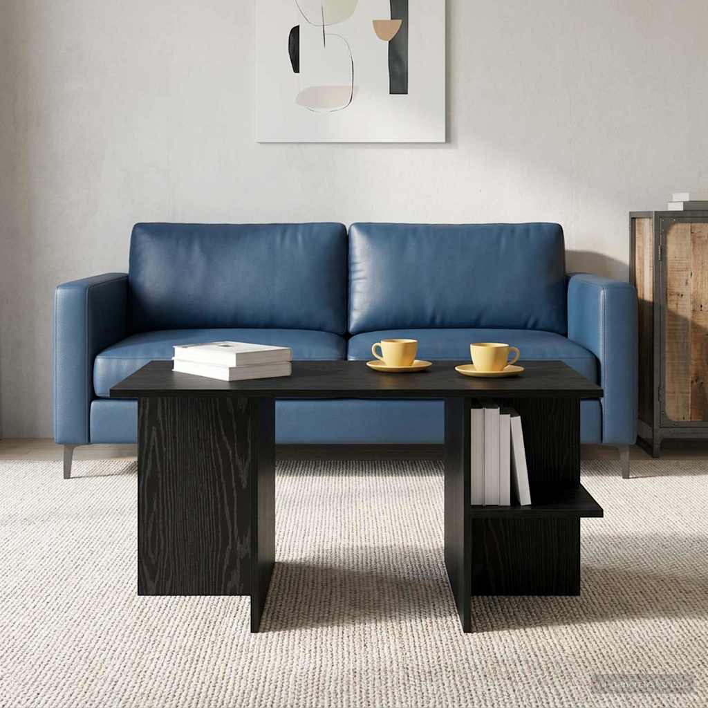 Kaffebord Svart eik 87 x 50 x 45 cm Konstruert tre
