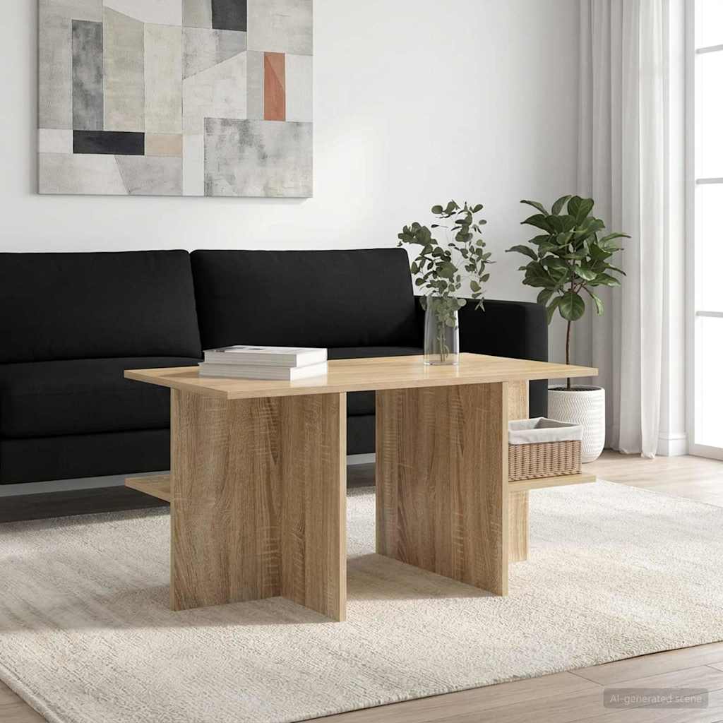 Kaffebord Sonoma eik 87 x 50 x 45 cm Konstruert tre