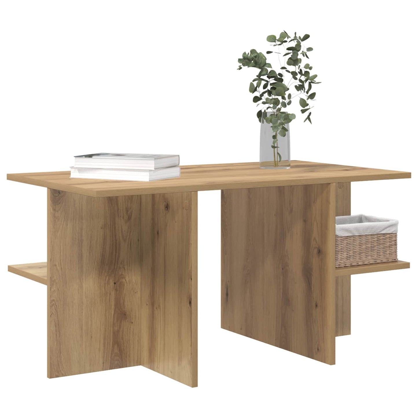 Kaffebord Artisan eik 87 x 50 x 45 cm Konstruert tre