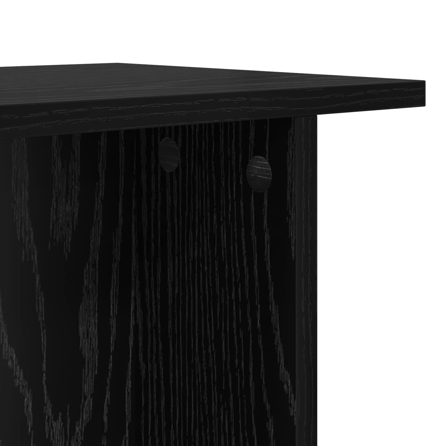 Kaffebord 2 pcs Svart eik 40 x 30 x 49 cm Konstruert tre