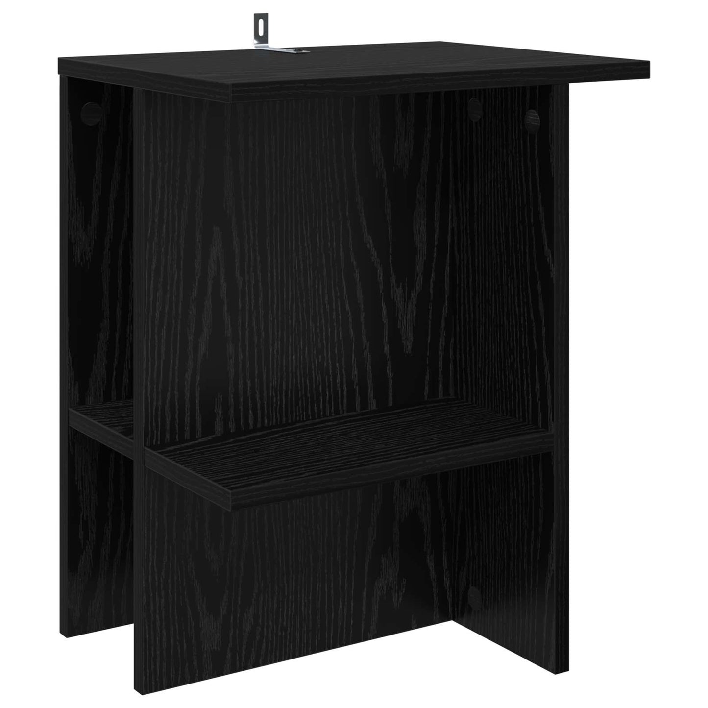 Kaffebord 2 pcs Svart eik 40 x 30 x 49 cm Konstruert tre