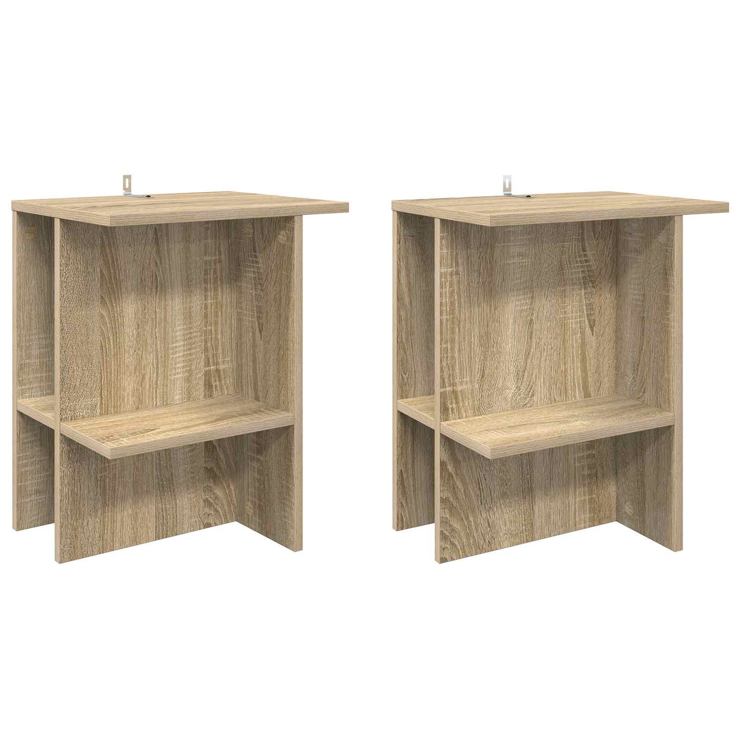 Kaffebord 2 pcs Sonoma eik 40 x 30 x 49 cm Konstruert tre
