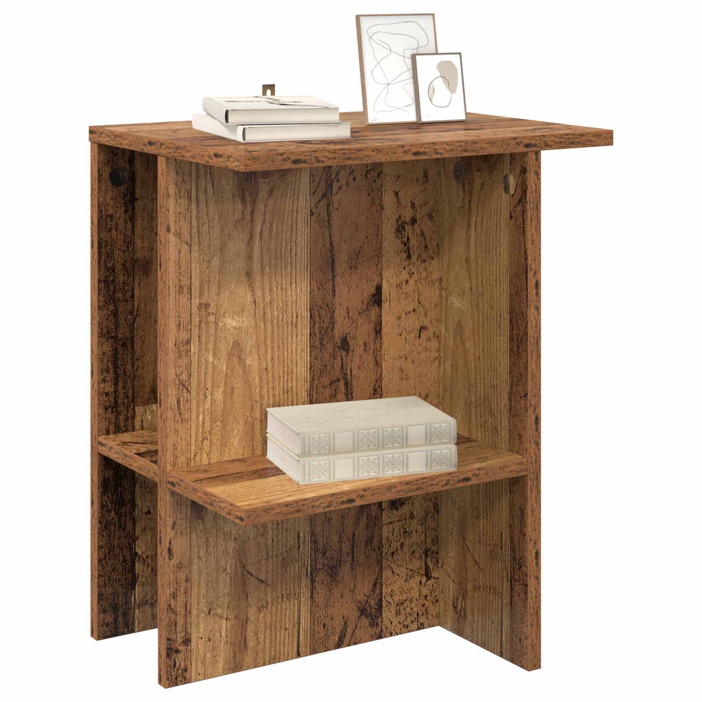Kaffebord 2 pcs Gammelt tre 40 x 30 x 49 cm Konstruert tre