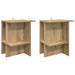 Kaffebord 2 pcs Artisan eik 40 x 30 x 49 cm Konstruert tre