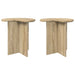 Sidetabell 2 pcs Sonoma eik Ø 39 x 38 cm Konstruert tre