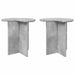 Sidetabell 2 pcs Betonggrå Ø 39 x 38 cm Konstruert tre