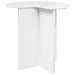 Sidetabell Høgglans hvit Ø 39 x 38 cm Konstruert tre