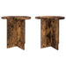 Sidetabell 2 pcs Røkt Eik Ø 39 x 38 cm Konstruert tre