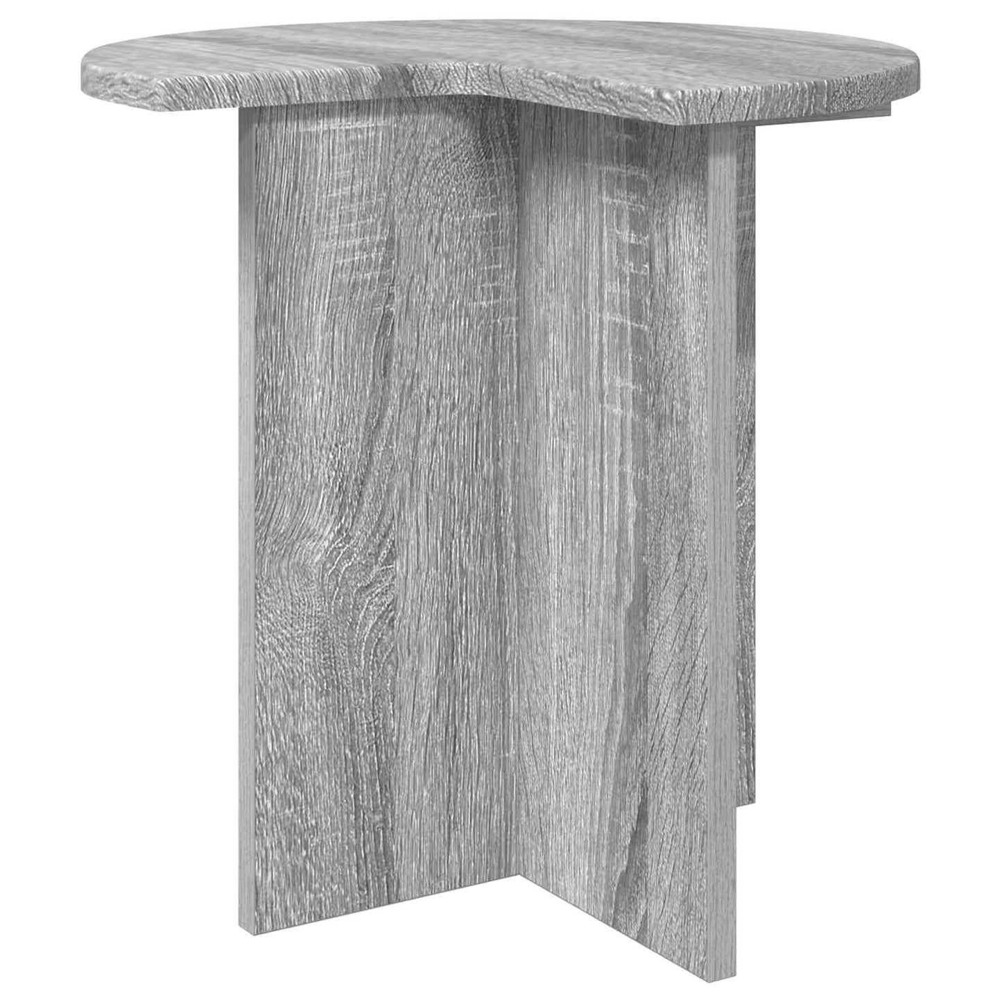 Sidetabell med lagring Grå sonoma Ø 39 x 38 cm Konstruert tre