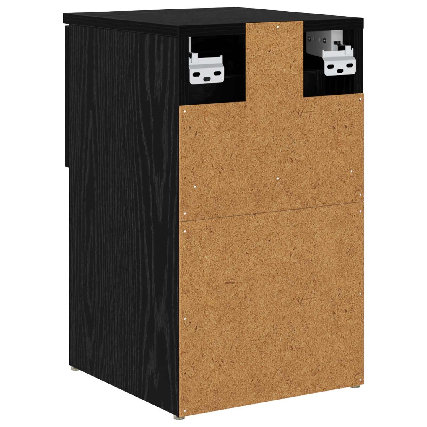 Sengeskap Svart eik 29 x 31,5 x 49 cm Konstruert tre