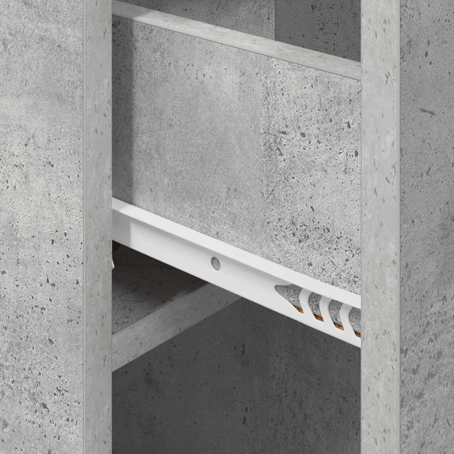 Sengeskap 2 pcs Betonggrå 29 x 31,5 x 49 cm Konstruert tre