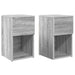 Sengeskap 2 pcs Grå sonoma 29 x 31,5 x 49 cm Konstruert tre